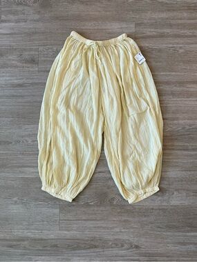 NWT Free People free-est Playa Party Balloon Pants in Khaki Chino, Size XS